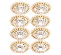 5-Pack 5W, 7W, 9W, 12W Honeycomb Anti-Glare Downlight Brass Flush Mount Led Ceiling Light For Kitchen Recessed Lights 3In 4In 5In, Warm White 3000K-B-5W (B 7W)