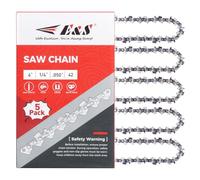 5 Pack 6 Inch Chainsaw Chain 1/4" Pitch .050" Gauge 42 Drive Links