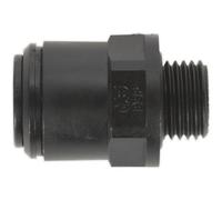 5 Pack - 6mm X 1/4" Straight Adapter Metric Pipe / Imp Thread Pneumatic Coupling