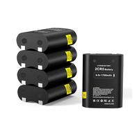 5-Pack 6V 2CR5 Battery,Lithium Photo Battery Replaces 2CR5, DL245, DL2CR5, DL345, DL345A, EL2CR5, EL2CR5BP, EOS 1V, KL2CR5, KL2CR5-1, PR2CR5, RL2CR5, RL2CR5-1（No Charging Allowed）