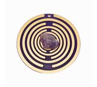5 pack 7.6cm/3inches Lakhovsky MWO Disk Multi-wave Oscillator Gold-plated Coil Water Energization & Harmonic Balancing Purple Golden