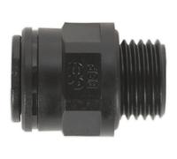 5 Pack - 8mm X 1/4" Straight Adapter Metric Pipe / Imp Thread Pneumatic Coupling