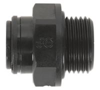 5 PACK - 8mm x 3/8" Straight Adapter Metric Pipe / Imp Thread Pneumatic Coupling