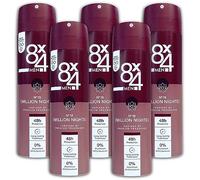 5 Pack 8x4 Men Anti-perspirant Spray N°18 Million Nights Deo Spray Deodorant 5 X 150ml