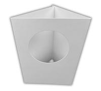 5 Pack A6 White Rounded Top Circle Aperture Card Blanks & Envelopes, Tri-Fold - 300gsm