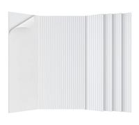 5 Pack Acoustic Panels,47.2x23.6x0.4 inch Acoustical Wall Panels,Large Soundproof Panels,Self-Adhesive Sound proof panels for walls,Acoustic Treatment for Recording Studio&Office Vertical,White