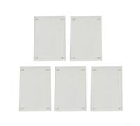 5 Pack Acrylic Photo Frame Set, Clear Right Angle Picture Frames for 4x6 5x7 8x10 Inch Photos, Vertical Horizontal Wall Hanging Display for Home Office Wedding(6 * 9cm)