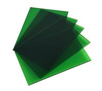 5 Pack Acrylic Sheet Green Transparent Colored Translucent Sheets Easy to Cut for DIY Art Projects,Crafting,Display Project,Signs,Painting,Laser Cutting Plastic Plexiglass Panel 5x7" 2.8mm Thick