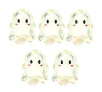 5 Pack Acrylic Spectre Shape Beads Transparent