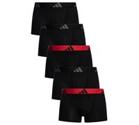 Adidas Men's 5 Pack Active Flex Cotton Trunks, Black