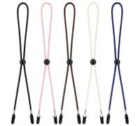 5 Pack Adjustable Windproof Hat Straps with Retainer Clips | Helps keep suitable hats from blowing away during walking, boating, fishing, travel and other outdoor activities
