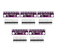 5-Pack ADS1015 12-bit I2C ADC Module, Onboard Programmable Gain, Differential Measurement Support, Low Quiescent Current Design (Purple)