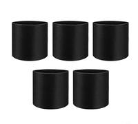 5 Pack Aeration Grow Pots Made of Sturdy Nonwoven Fabric for Promoting Healthy Plant Growth (2 gallons 20 * 20CM)