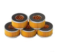 5-Pack Air Filter Elements for Air Compressors - 65 x 36 x 38 mm Paper Filter with Galvanized Mesh, Type 65 Replacement Filter(Filter Element)