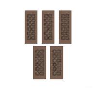 5 Pack Aluminum Vent Covers 300x80mm for Kitchen Cabinets Wardrobes Brown Air Grille Wall Ceiling Duct Register HVAC Louver(brown)