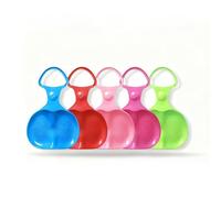 5 Pack Apple Shaped Snow Sled - Thickened Sliding Board with Handles & Anti-Skid Surface, Suitable for Kids, Adults & Pets on Snow/Sand/Grass