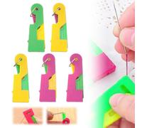 5-Pack Automatic Needle Threader, Quick-Easy Sewing Tool for Embroidery Cross Stitch Quilting, Effortless Eye Threading for Seniors and Beginners