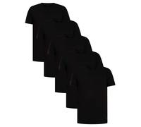 Lyle & Scott 5 Pack Basic Lounge T-Shirt, Jet Black - M