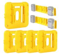 5 Pack Battery Holder Compatible for Dewalt 20V Batteries Mounts Dock Holder Fit for DCB200 DCB201 DCB202 DCB203 DCB204(w/10 Screws, No Battery)