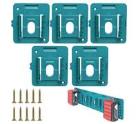 5 Pack Battery Holder Compatible with Makita Battery Holder 18V Battery Mount Compatible with Bl1860 Bl1850 Bl1840 Bl1830