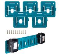 5 Pack Battery Holder for 18V Battery 10 * 8mm 5 Pack Plastic can be Fixed on The Wall high Shelf for Inventory Management Such as for Upside Down