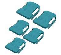 5 Pack Battery Holder Wall Mount Battery Storage Dock Holder Rack Compatible with Makita/Bosch 18V Lithium Ion Tool Battery BL1860 BL1850 BAT609 Battery Belt Clips Holders