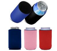 5 Pack Beer Cooler Sleeve, Insulated Can Coolers for Beer Bottles and Cans, Non-Slip Design in Navy Blue Red Black Dark Blue Pink, Ideal for Bars Outdoor Events and Celebrations