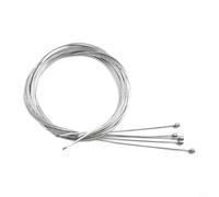 5 Pack Bicycle Derailleur Cables Set Front and Rear Inner Wire Gear Shift Cable for Mountain Road City Bike High Galvanized Steel Smooth Shifting Silver