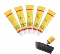 5 Pack Bicycle Tire Repair Glue,Tube Patching Cement Adhesive, Tire Tools Rubber Solution Cement Puncture Glue for Bike, Motorcycle, Bike Puncture Repair Kit (yellow)