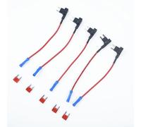 5-Pack Blade Fuse Splice Holder for 12V Automotive Circuits - ATM/APM Back Fuse Tap with Built-In Holder, No Cutting or Soldering Required, Compat