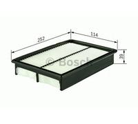 (5 pack) BOSCH CAR AIR FILTER S0060 - F026400060