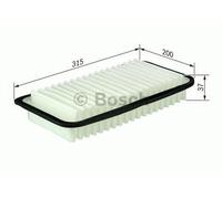 (5 pack) BOSCH CAR AIR FILTER S9184 - 1987429184