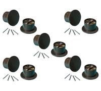 5 Pack Burglar Alarm Door Contact Detectors, Wired Brown Speed Fit Contacts - Professional Quality