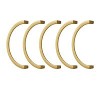 5 Pack Cabinet Pull Semi-Circular Drawer Handles and Knobs Hardware for Kitchen and Bathroom Cupboard, Closet Door Edge Finger Pulls Aluminum Alloy Furniture Handle