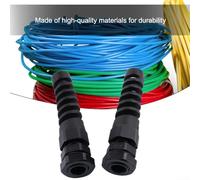 5 Pack Cable Glands PG7 PG9 PG11 Spiral Strain Relief Connectors for Mechanical Control Boxes and Electrical Panel Installations (PG11 - black)