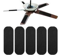 5-Pack Ceiling Fan Filter, Activated Coconut Shell Carbon Air Filters for Blades Air Fan, Universal Easily Sticks on Ceiling Fan Blade Top, Eliminate Odors, Dust and Pollutants