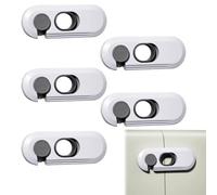 5 Pack Child Proof Refrigerator Lock, Non Punching Baby Anti Opening Child Lock,Prevent Fingers from Being Injured by Cabinet Doors
