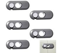 5 Pack Child Proof Refrigerator Lock, Non Punching Baby Anti Opening Child Lock,Prevent Fingers from Being Injured by Cabinet Doors