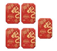 5 Pack Chinese New Year Greeting Cards with Envelopes 2025 Year The Snake Business Card for Child Family Friends