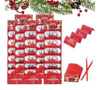 5-Pack Christmas Money Clip Cash Gift Set, Creative Christmas Card Surprise Envelopes with 6 Slots, DIY Fun Surprise Party Decorations(Santa Claus,5PCS)