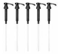 5 Pack Coffee Syrup Pump Dispenser for 750ml/1L Bottles, Compatible with Torani, DaVinci & Monin, Reusable Easy-Clean Liquid Pumps for Coffee, Cocktails, Barista & Kitchen