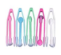 5 Pack Colorful Contact Lens Remover and Inserter Tool Set, Portable Contact Tweezers with Soft Tip,Contact Applicator for Soft Hard Contact Lense