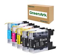 5 pack Compatible With Brother LC75 LC71 Ink Cartridges LC-71BK LC-71C LC-71M LC-71Y LC-75BK LC-75CL C-75M LC-75Y 2 Black 1 Cyan 1 Magenta 1 Yellow for use with Brother MFC-J280W 425W 825DW Printer