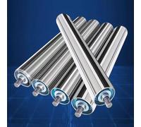 5-Pack Conveyor Rollers 1" to 2.4" Diameter Industrial Glide Wheels for Woodworking Heavy-Duty 300mm & 400mm Lengths Perfect for Manufacturing and Material Handling