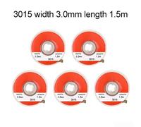 5-Pack Copper Desoldering Braid for Solder Removal - No-Clean, Non-Flux, 1.0mm to 3.5mm Width Options, 1.5m Length per Strip - Compatible with for Tin-(3.0MM)