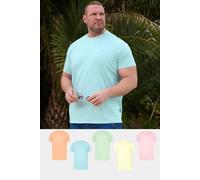 BadRhino Big & Tall 5 Pack Light Blue & Light Green Core T-Shirts - Men's - Plus Size Curve