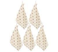 5 Pack Cotton Baby Muslin Washcloths for Newborn 9.8 Inch