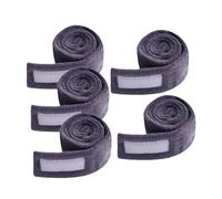 5 Pack Cotton Headbands for Washing Face - Soft Absorbent Makeup Towel Headband for Skincare, Yoga, Gym & Spa- Gray