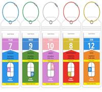 5 Pack Cruise Luggage Tag Holder for Royal Caribbean & Celebrity Ships in 2024-2025 by FUNMCAN, Narrow Clear Plastic Luggage Tags for Travel Suitcases Cruise Ship Essentials & Accessories Must Haves