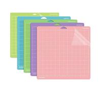 5 Pack Cutting Mat for Cricut Maker, Double-Sided Craft Mat | Light/Standard/Strong/Fabric Grip,12"x12" Adhesive Sticky Mat for Vinyl, Quilting,Paper,Sewing, Explore Air 2 One Cricut Joy